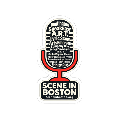 Boston Theater Microphone — Scene in Boston Sticker