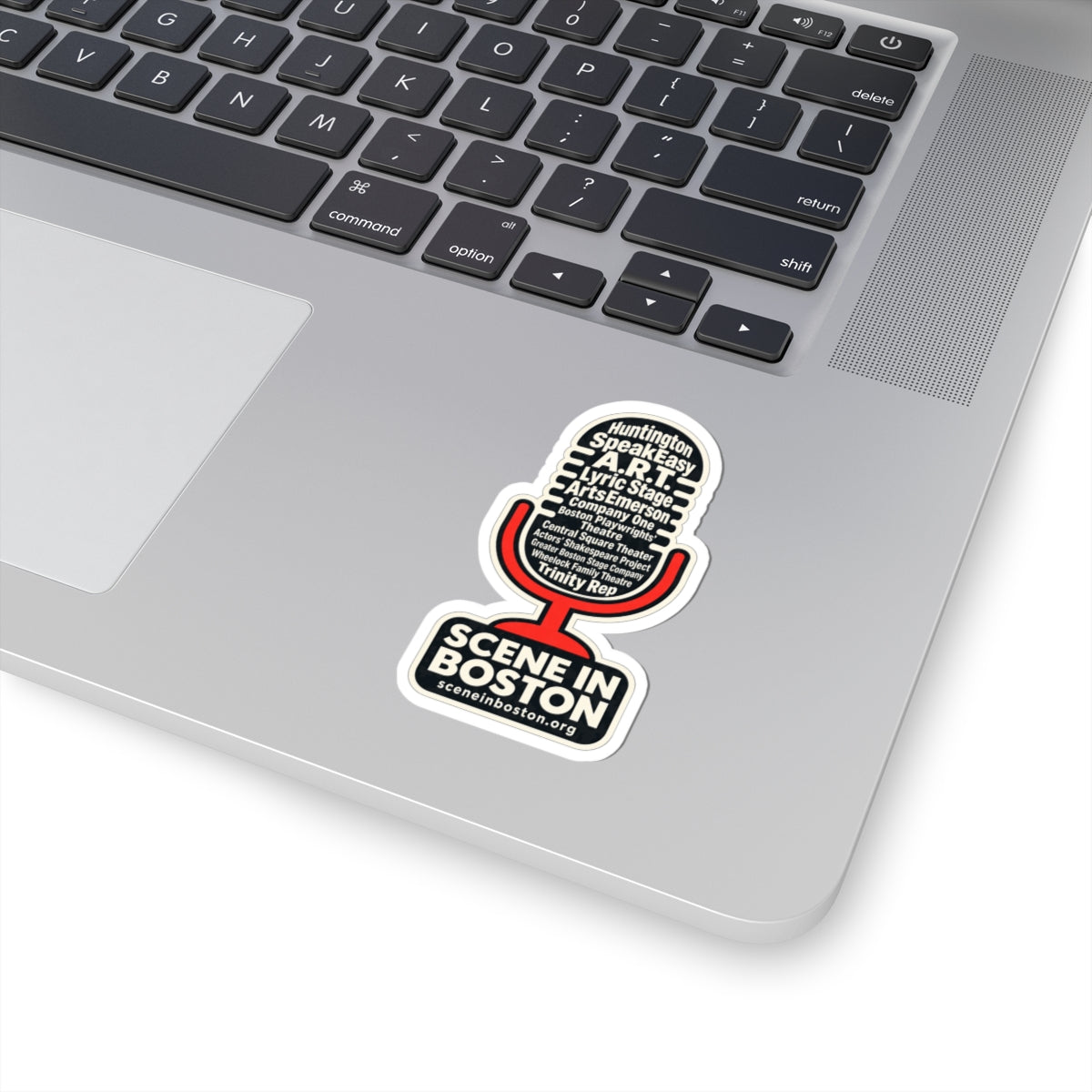 Boston Theater Microphone — Scene in Boston Sticker